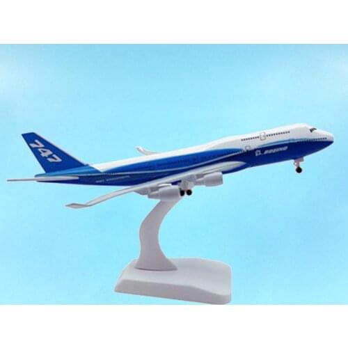 20CM 1:400 Scale Die-cast Metal Alloy Boeing 747 B747 Prototype Aviation Model Airlines Aircraft Plane Adult Kids Gift Airliner