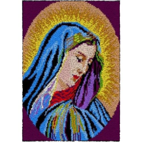 Latch Hook Rug Wall Hanging Crocheting Tapestry Pattern Cushion Kits for Embroidery Home Carpet 61cmX85cm