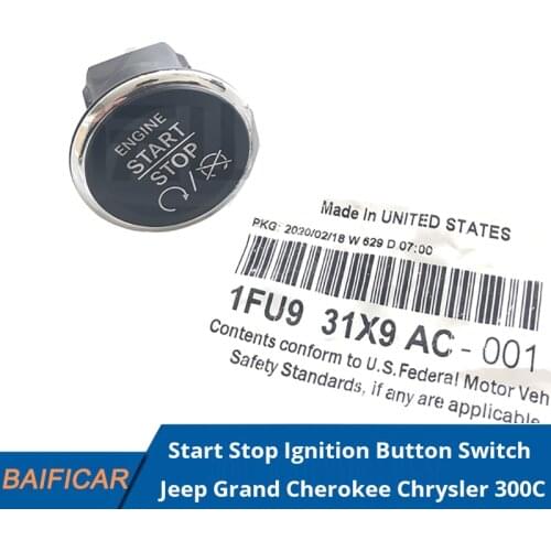Baificar Brand New Genuine Start Stop Ignition Button Switch 1FU931X9AC For Jeep Grand Cherokee Chrysler 300C