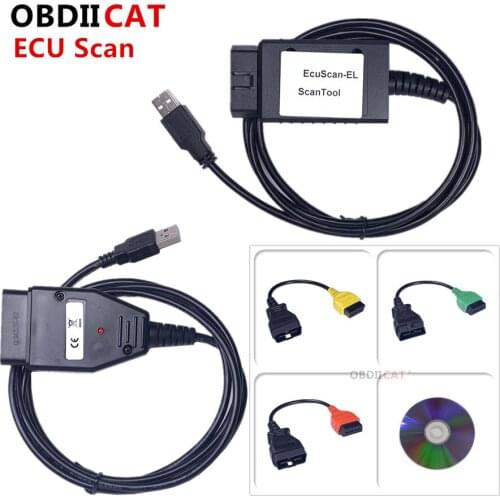 OBDIICAT Newest for Fi-at ECU Scan Diagnostic Cables + Multi ECU Scan work For Fi-at / Al-fa Ro-meo / La-ncia