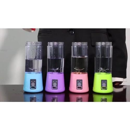 Personal Portable Blender with 480ml Travel Bottle USB Rechargeable Single Served Smoothie Blender Six Blades