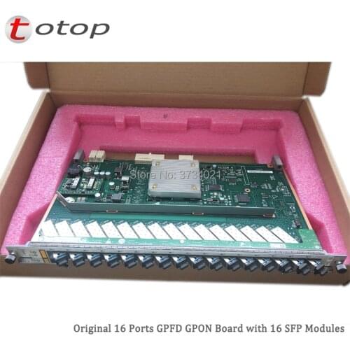 Huawei 16 ports GPON GPFD board with 16 C+ modules for MA5680T or MA5683T OLT