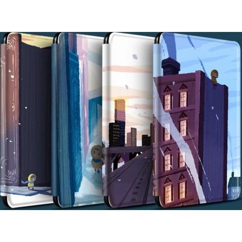 Landscape Oil Painting Smart Cover for Amazon All New Kindle 2019 with Light Case Funda for 2018 Kindle Paperwhite 4 Cases