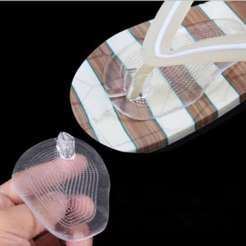 1pair Elastic Gel Forefoot Silicone Shoe Pad Foot Support Cushions Sore Pain Insoles Womens High Heel Foot Care Protector