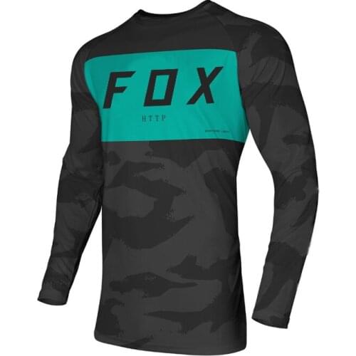 2021 Motocross Jersey HTTP Fox Mtb Downhill Jersey MX Bicycle Mountain Bike DH Maillot Ciclismo Hombre Quick-Drying Bicycle Jers
