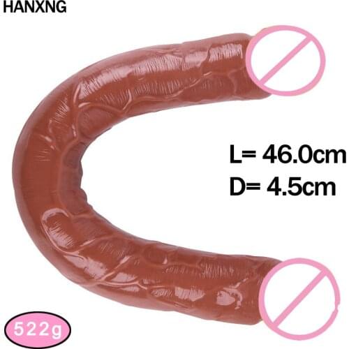 46cm Long Dildio for women Dildo Sex Toys For Women Men Realistic Artificial penises Huge Penis Masturbatory Adults Lesbian Toys