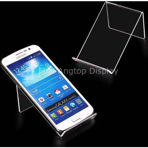 5pcs/lot Clear Mobile Stand Wallet Holder Camera Display Shelf Holder Rack high-grade Acrylic Easel