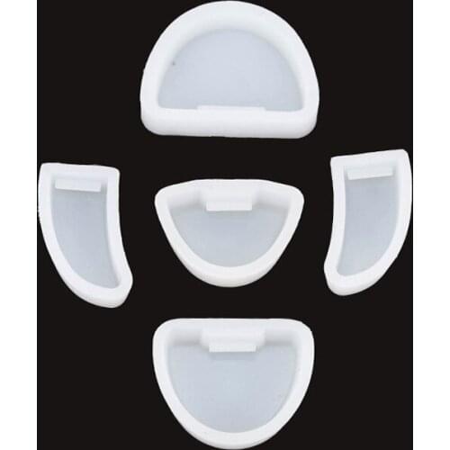 5pcs Dental Lab Plates Silicone Rubber Model Base Dental Plaster Molds for Dentist Laboratory