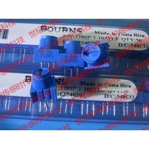 50PCS/LOT 3386P-1-503 3386P-1-503TLF Trimpot potentiometer 50K with Knob TRIMMER 50K OHM 3386P-1-503LF Best quality