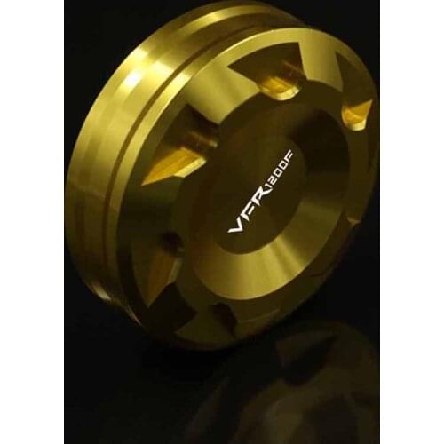 For HONDA VFR1200F VFR 1200F 2010-2014 2013 Motorcycle Accessories Rear Brake Fluid Reservoir Cover Cap CNC With Logo Red