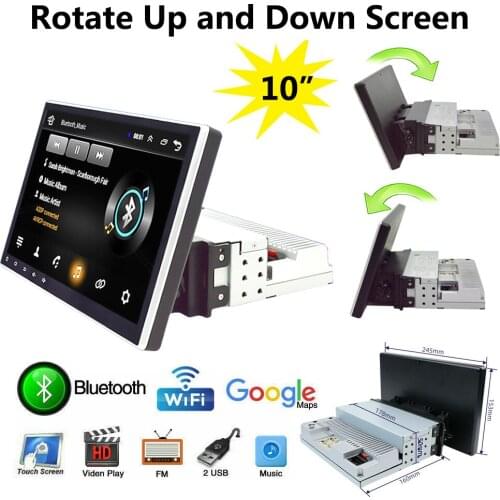 10.1" 1 din Andriod 10 Car Stereo Radio Multimedia Player Touch Screen Autoradio GPS WiFi Auto Radio Video Player Universal