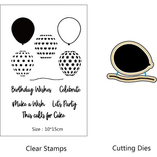 AZSG hot air balloon Clear Stamps/seal for DIY Scrapbooking/Card Making/Photo Album Decoration Supplies