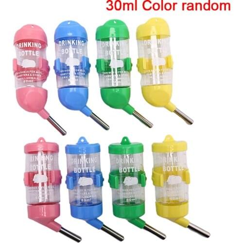 80ml Plastic Hamster Drinker Water Bottle Dispenser Hanging Pet Drinking Bottle