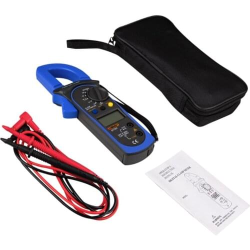 Digital Clamp Multimeter ST-201 True RMS LCD Multifuction Ohm DC AC Voltmeter AC Ammeter Data Tester