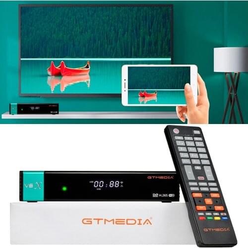DVB-S2 TV HD Gtmedia V8X satellite receiver Full HD 1080P h.265 GT Media V8X Built in wifi upgraded by GTmedia V8 nova v9 super