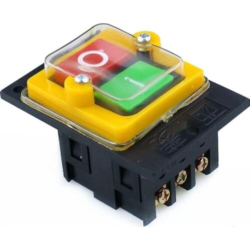 KAO-5 10A380V waterproof control push button switch 10A 250V 380V cutting machine rig drill switch 75*52*50mm