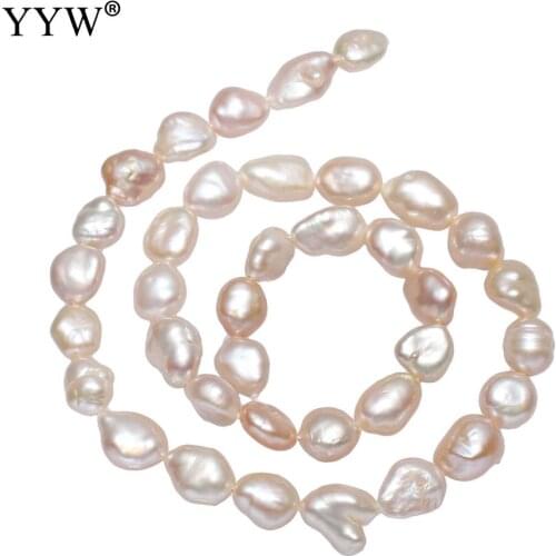 Cultured Baroque Freshwater Pearl Beads Nuggets natural purple 8-12mm Sold Per Approx 15 Inch Strand