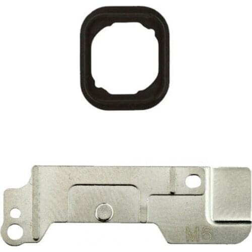 For iPhone 6 6 Plus 6s 6s Plus Home Button Metal Holder Bracket Plate and Rubber Gasket Replacement Fix Part