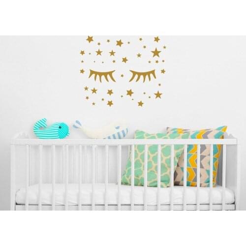 Wall Decal Quote Sweet Dreams Fairy Vinyl Sticker Nursery Decor Fairy and Moon Decals A4-003