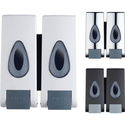 Single/Double Wall Mounted Soap Dispenser 350ML Liquid Soap Container Shampoo Dispenser For Hotel Kitchen Bathroom Accessories