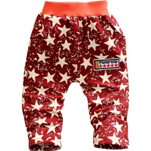 2015 new spring & autumn kids pants National flag pattern cotton boy girl pants 1 piece baggy pants baby pants 0-2 years