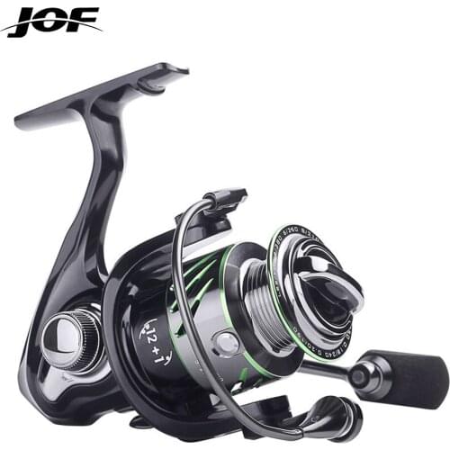 JOF New Really 9+1 Metal Bearings Fishing Reel 5.2:1 Gear Spinning Reel1000H Max Drag Power Carp Fishing For Bass Tackles