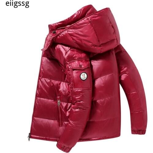 New Mens Hooded Casual Down Jacket Thick And Warm 2021 Autumn And Winter Mens Winter Clothing Down Jackets Coats