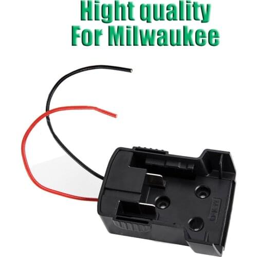 New Battery Adapter for Milwaukee M18 18V Li-Ion Battery Power Connector Adapter Dock Holder With 14 Awg Wires DIY Power Tools