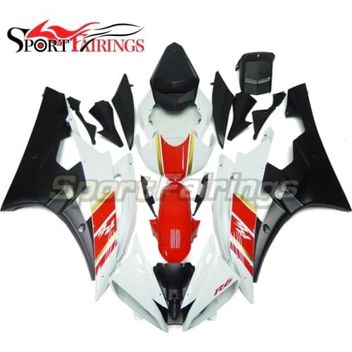 Injection Fairings For Yamaha YZF600 R6 06 07 2006 2007 Plastic ABS Motorcycle Fairing Kit Bodywork Cowling Red White Black Matt