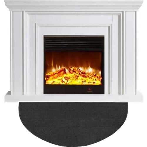 Half Round Fireplace Mat,Semi-Circular Non-Slip Mat, Fireplace Rug, Semi-Circular Floor Mat, Non-Slip(24inch*42inch