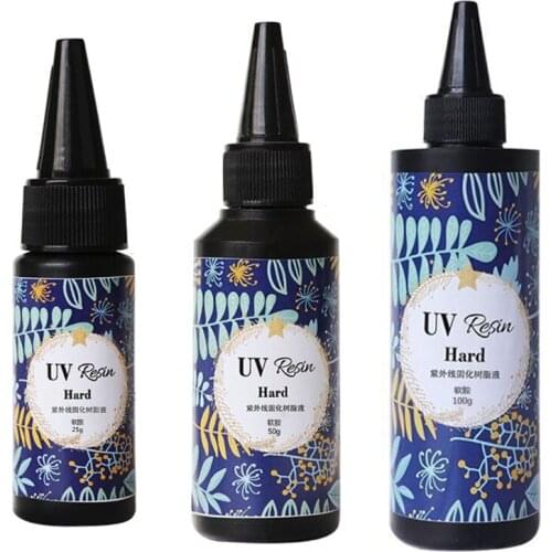 50g 100g UV Resin Clear Glue Ultraviolet Curing Gel Jewelry Pendant Crafts Making DIY Accessories