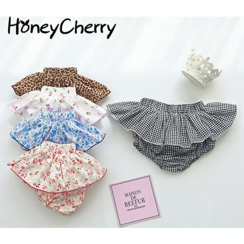 Girl shorts Summer flower pants culottes baby floral pants baby girl shorts cotton shorts