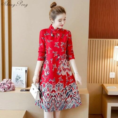 Chinese traditional dress 2018 new design chinese oriental dresses traditional oriental dress women oriental style dresses Q609