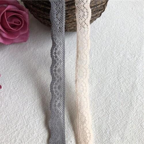1.5cm S1922 beige coton brodé dentelle rubans dentelle bordure de tissu pour fête de mariage cadeau boîte emballage bricolage
