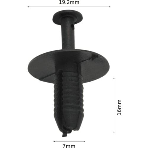 100pcs Black Plastic Bumper Push Type Expansion Retainer Expanding Rivet Fixing Clips For Bmw 3 5 7 Series