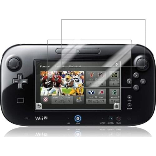 2pcs Anti Scratch LCD Screen Protector Cover For Nintendo For Wii U Anti-Glare Clear Screen Guard Protective Film For Wii U