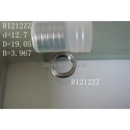 20pcs R1212ZZ shielded bearing inch series 1/2"x 3/4"x 5/32" inch 12.7*19.05*3.967 mm miniature shielded ball bearing