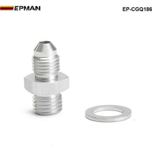 Turbo Oil Feed Adapter kit M12x1.5mm / 1.5mm hole to -4AN For Volvo TD04H TD04HL EP-CGQ186