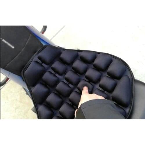 Motorcycle inflatable seat cushion, air pressure release riding cushion shock absorption and pressure relief cushion