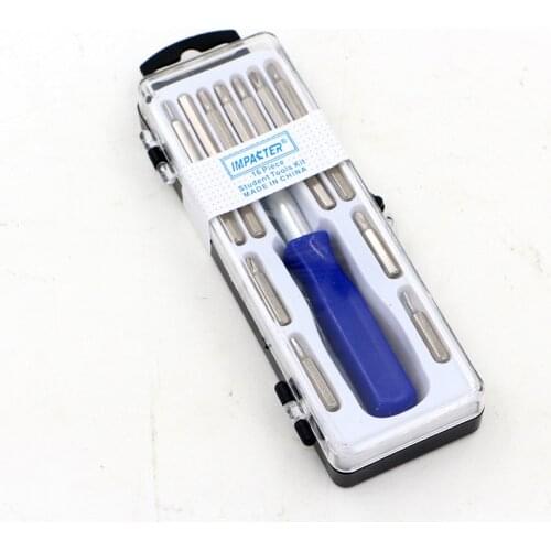 Mini pocket 16 in 1 screwdriver kit set Quick Change Screwdriver Slotted Phone Torx Repair Opening Watch tools