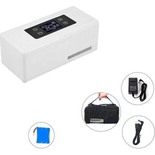 Rechargeable Portable Outdoor Travel Mini Fridge Portable Insulin Vaccine Blood Interferon Cooler Box Drug Reefer DC5V