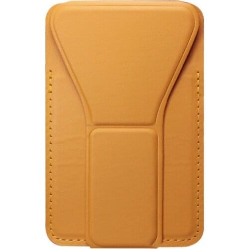 Suitable for the Back of the Phone, Self-Adhesive Folding Phone Holder, for iPhone Samsung Android Smart Phone Yellow