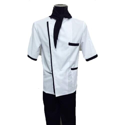 Full chef uniform kitchen chef Japanese sushi sushiman Oriental Restaurant