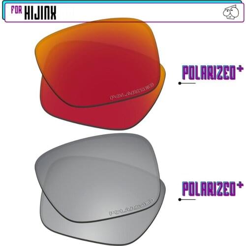 EZReplace Polarized Replacement Lenses for - Oakley Hijinx Sunglasses - Sir P Plus-RedP Plus