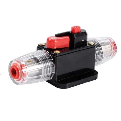 50Amp-100Amp 100A 80A 12V 24 Car Truck Audio Amplifier Circuit Breaker Fuse Holder AGU Style Stereo Amplifier Refit Fuse Adapter