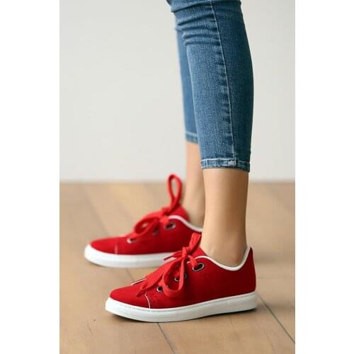 Pink Potin Shoes A320-20 Red Suede