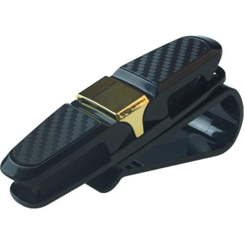 Carbon Fiber Car Glasses Clip Sunglasses Holder Car Card Holder Bill Holder Sight Is Not Affected No Damage To Glasses 1 Pcs