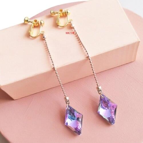 1 Piece Anime Hunter X Hunter Kurapika Earring Stud Dangle Cosplay Prop Handmade Red