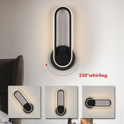 2021 Nordic LED Lights Decoration For Wall Bedroom Height 30cm 12W Wall Lamp Indoor Lighting AC85-265V Bedside Wall Sconce