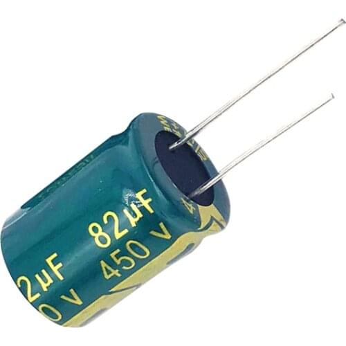 450V82UF volume 18x30mm aluminum electrolytic capacitor 450V82UF 5pcs
